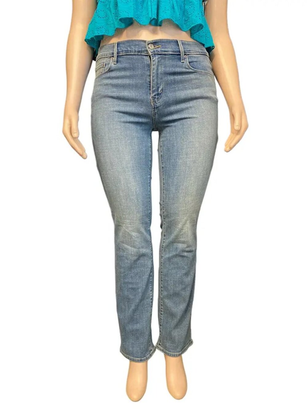 Levi's 505 Straight Leg Jeans Light Wash